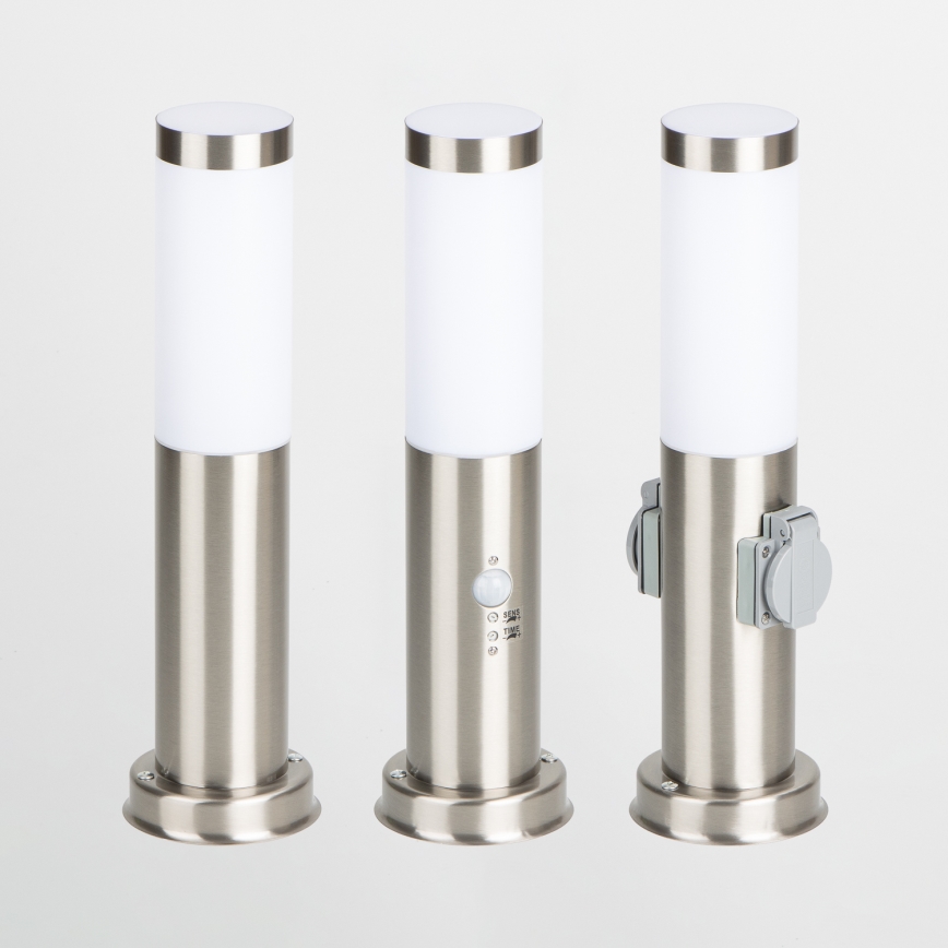Brilagi - Lampe d'extérieur avec détecteur NOVA 1xE27/15W/230V 40 cm IP44 chrome mat