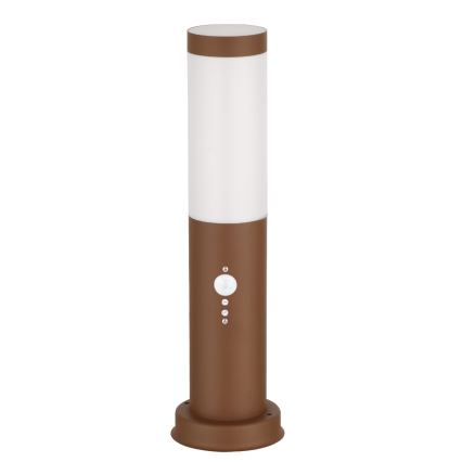 Brilagi - Lampe d'extérieur avec détecteur NOVA 1xE27/15W/230V 40 cm IP44 marron
