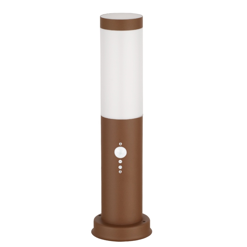 Brilagi - Lampe d'extérieur avec détecteur NOVA 1xE27/15W/230V 40 cm IP44 marron