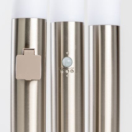 BRILAGI - Lampe d'extérieur ELIA 1xE27/20W/230V IP44 100 cm chrome mat