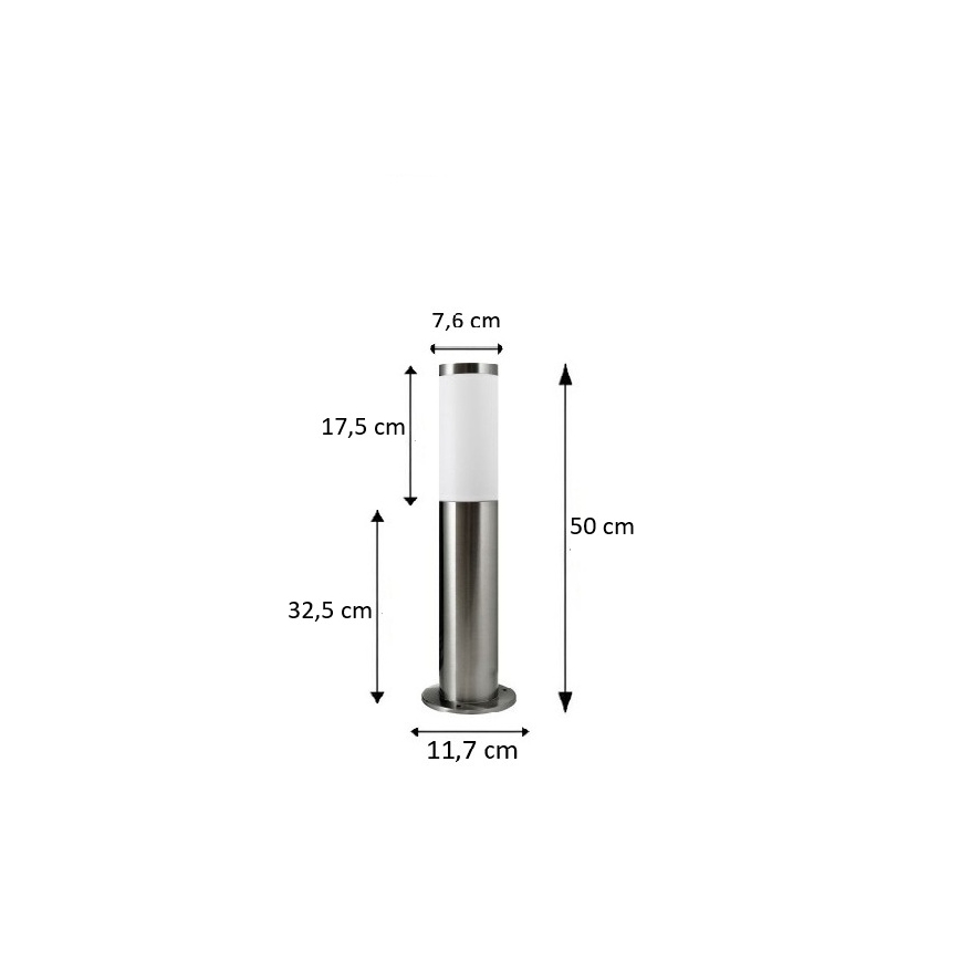 BRILAGI - Lampe d'extérieur ELIA 1xE27/20W/230V IP44 50 cm chrome mat