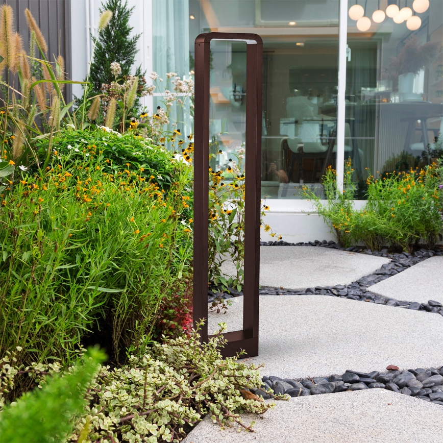 Brilagi - Lampe d'extérieur LED BARI LED/7W/230V 3000/4000/6000K brune IP54 80 cm