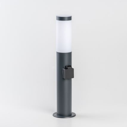 BRILAGI - Lampe d'extérieur LED avec prise ELIA 1xE27/7W/230V 4000K IP44 50 cm anthracite