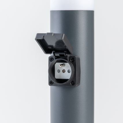BRILAGI - Lampe d'extérieur LED avec prise ELIA 1xE27/7W/230V 4000K IP44 50 cm anthracite