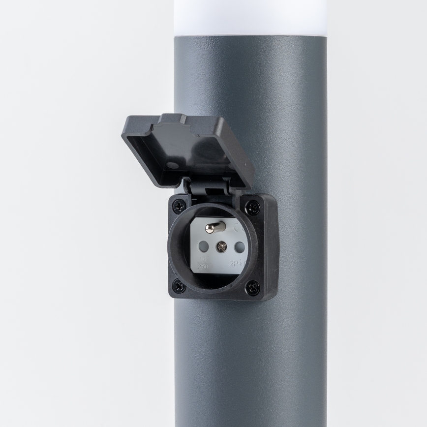 BRILAGI - Lampe d'extérieur LED avec prise ELIA 1xE27/7W/230V 4000K IP44 50 cm anthracite