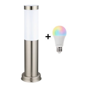 Brilagi - Lampe d'extérieur LED RGBW à intensité variable 1xE27/9W/230V 2700-6500K IP44 40 cm chrome mat