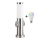 Brilagi - Lampe d'extérieur LED RGBW dimmable avec 2 douilles 1xE27/9W/230V 2700-6500K IP44 40 cm chrome mat