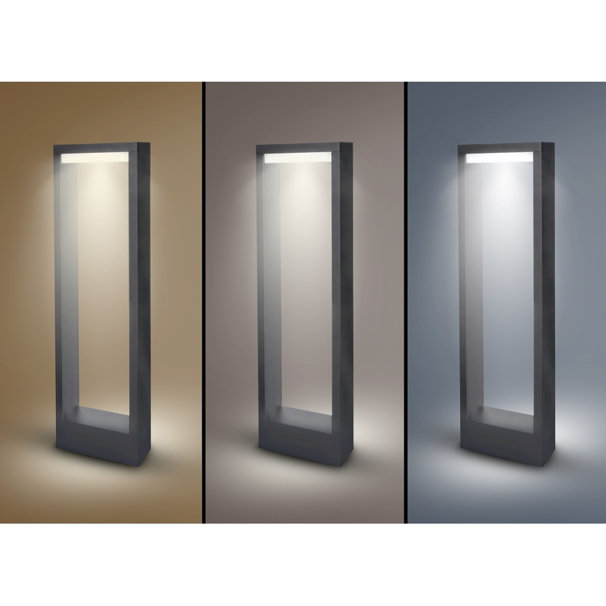 Brilagi - Lampe extérieure RAGUSA LED/7W/230V 3000/4000/6000K anthracite IP54 50 cm