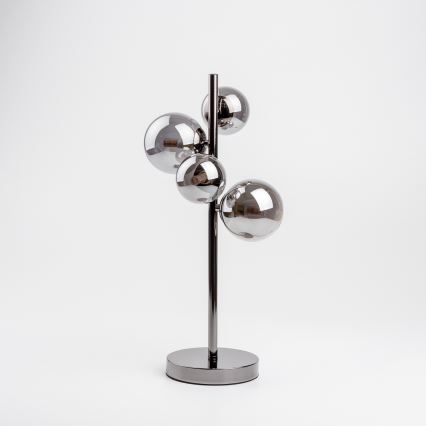 Brilagi - Lampe LED de table MILLA 4xG9/3W/230V chrome noir/fumé