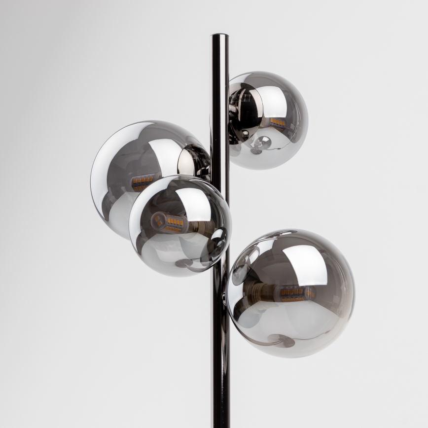 Brilagi - Lampe LED de table MILLA 4xG9/3W/230V chrome noir/fumé