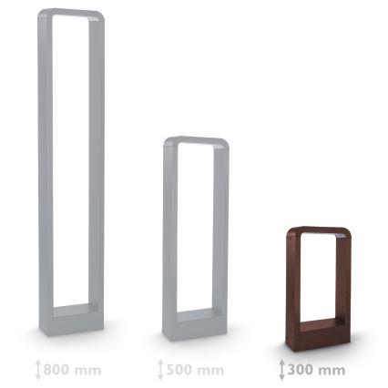 Brilagi - Lampe LED d'extérieur BARI LED/7W/230V 3000/4000/6000K marron IP54 30 cm