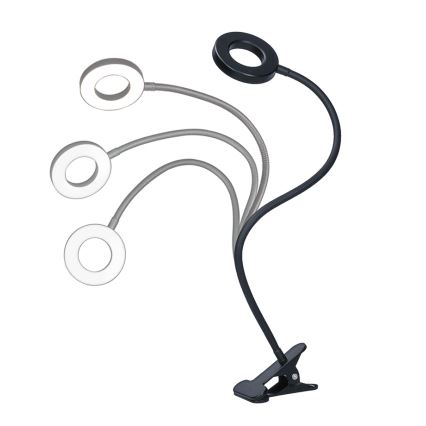 Brilagi - Lampe LED dimmable avec clip ORBELA LED/8W/230V 3000/4000/5000K noire