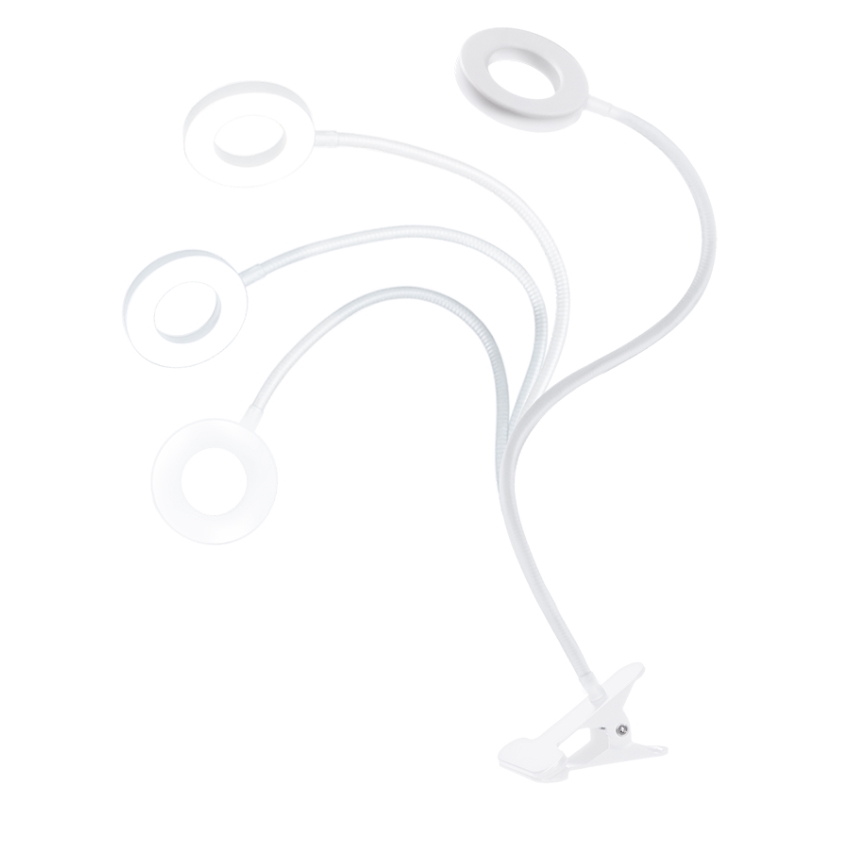 Brilagi - Lampe LED dimmable avec clip ORBELA LED/8W/230V 3000/4000/5000K blanc