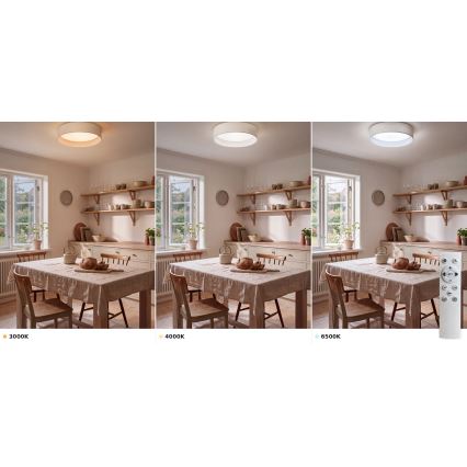 BRILAGI - Plafonnier LED dimmable VELVET SMART VARI LED/24W/230V 3000-6500K Ø 45 cm blanc + télécommande