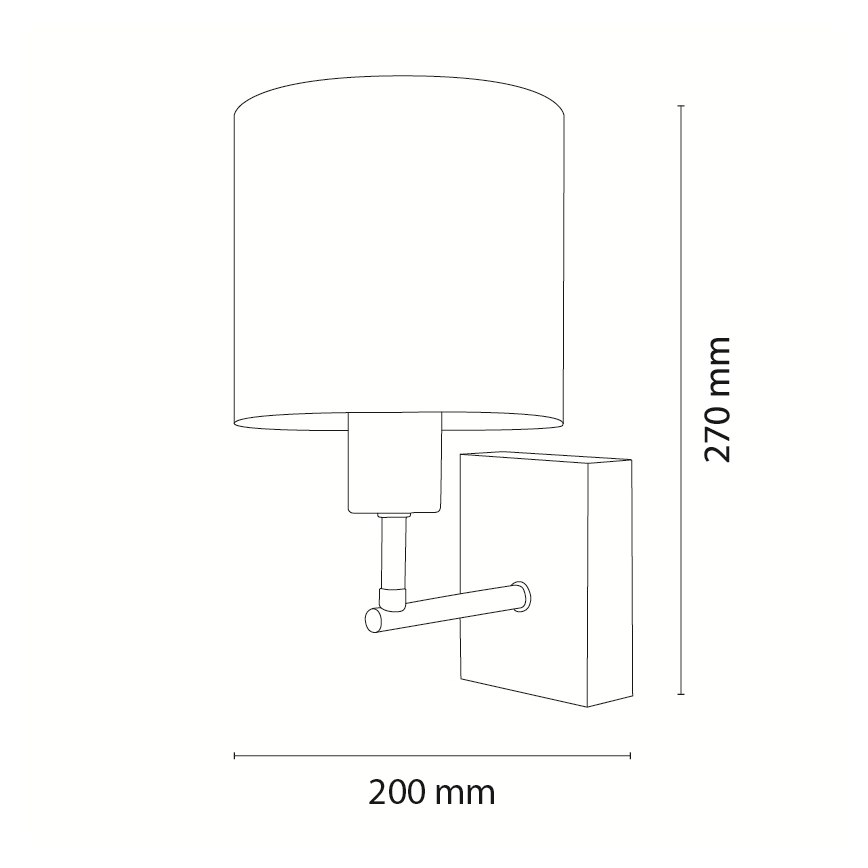 Brilagi - Applique murale pour enfants BOBO WOOD 1xE27/25W/230V chêne/noir/blanc/motif lapins
