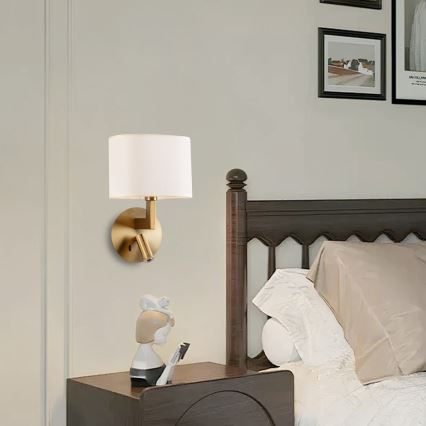 Brilagi - Lampe murale LED DAYA 1xE14/40W/230V + LED/3W crème/doré