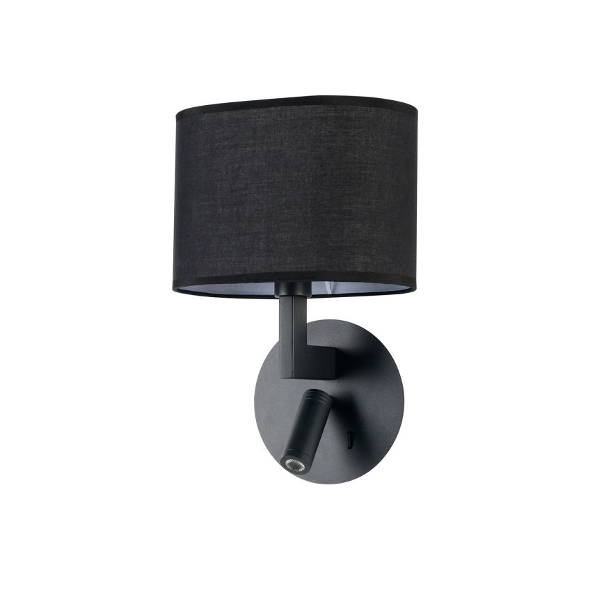 Brilagi - Lampe murale LED DAYA 1xE14/40W/230V + LED/3W noir