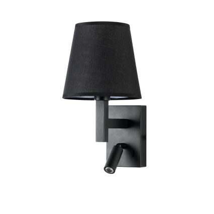 Brilagi - Lampe murale LED DEYA 1xE14/40W/230V + LED/3W noir
