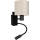 Brilagi - Lampe murale LED flexible BOBO 1xE27/25W/230V + LED/3W noir/beige/à pois
