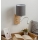 Brilagi - Lampe murale LED flexible NUBILA WOOD 1xE27/25W/230V + LED/3W chêne/blanc/gris clair