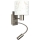 Brilagi - Lampe murale LED flexible pour enfants BOBO 1xE27/25W/230V + LED/3W chrome mat/blanche/à motifs de petits lapins