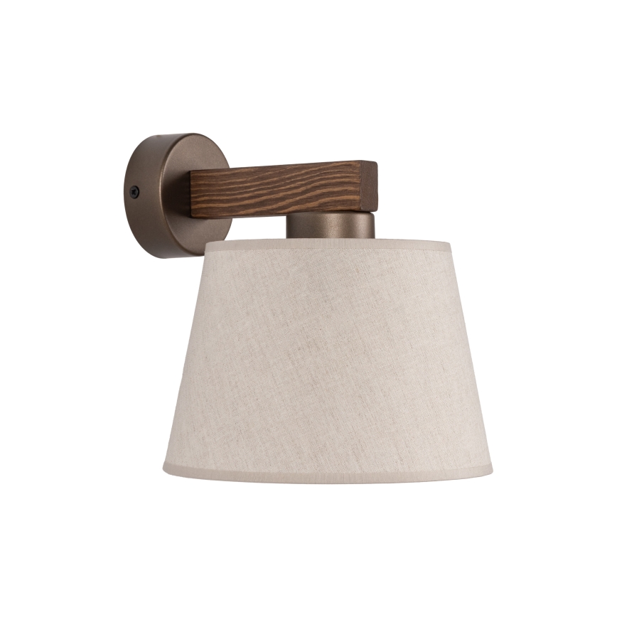 BRILAGI - Lampe murale LED LATTE 1xE27/15W/230V pin/beige