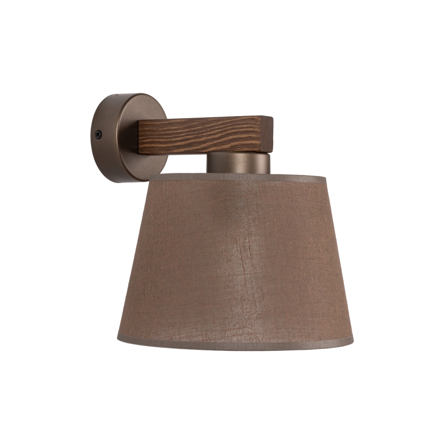 BRILAGI - Lampe murale LED LATTE 1xE27/15W/230V pin/marron