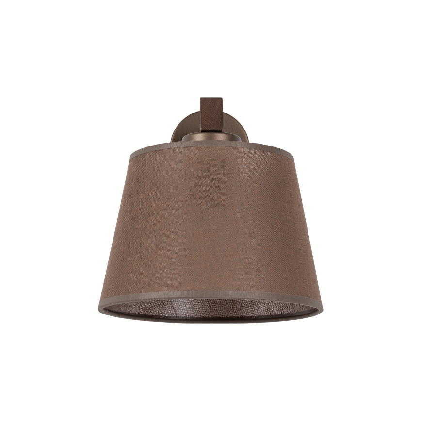 BRILAGI - Lampe murale LED LATTE 1xE27/15W/230V pin/marron