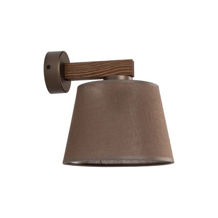 BRILAGI - Lampe murale LED LATTE 1xE27/15W/230V pin/marron