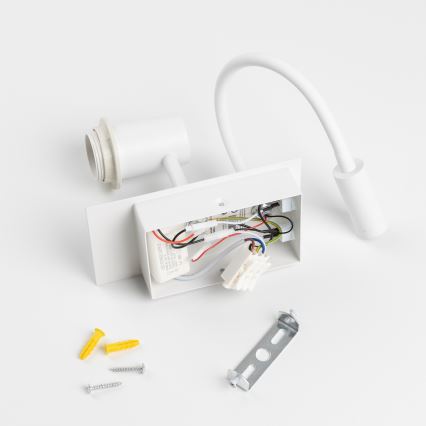 Brilagi - Applique murale LED flexible NUBILA 1xE27/25W/230V + LED/3W blanc/bleu foncé