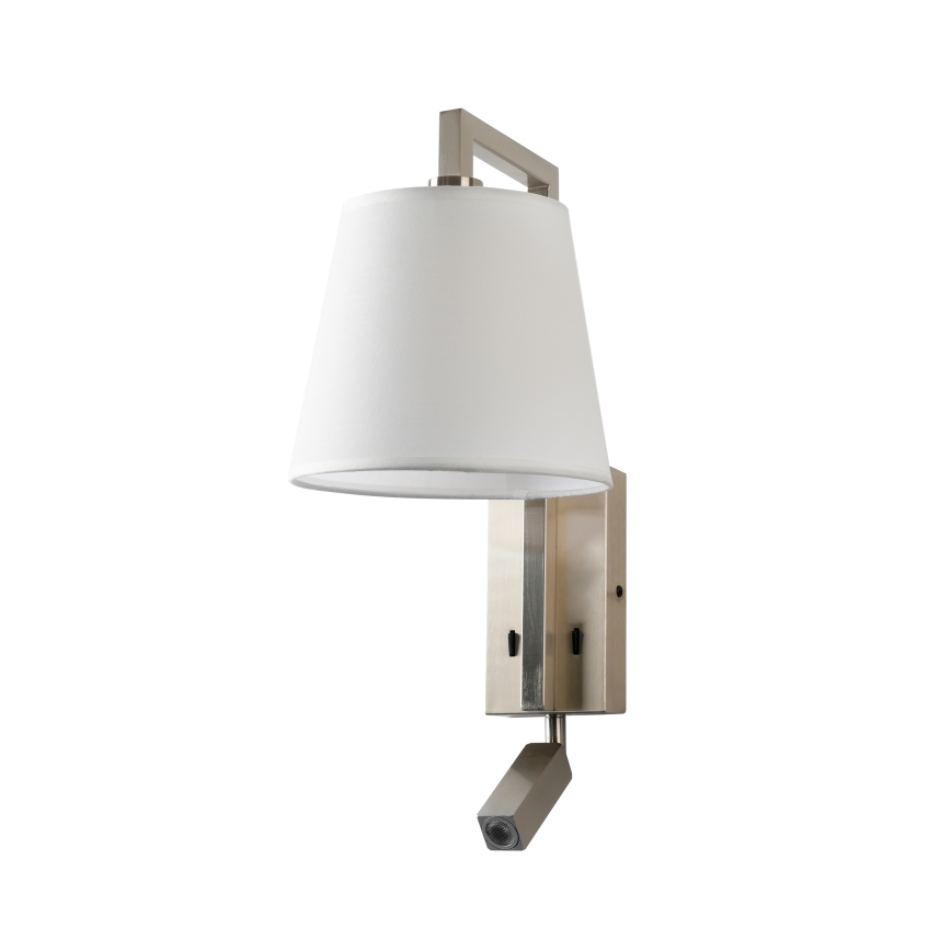 Brilagi - Lampe murale LED RAYA 1xE14/40W/230V + LED/3W blanc/chrome mat