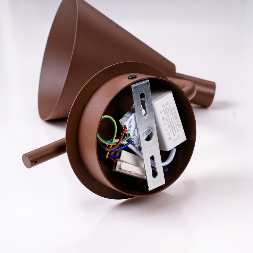Brilagi - Lampe murale LUCERA LED/3W/230V marron