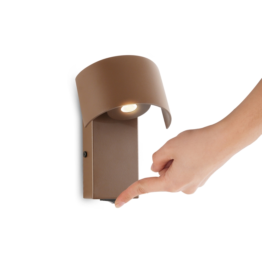 Brilagi - Lampe murale VASTO LED/3W/230V marron