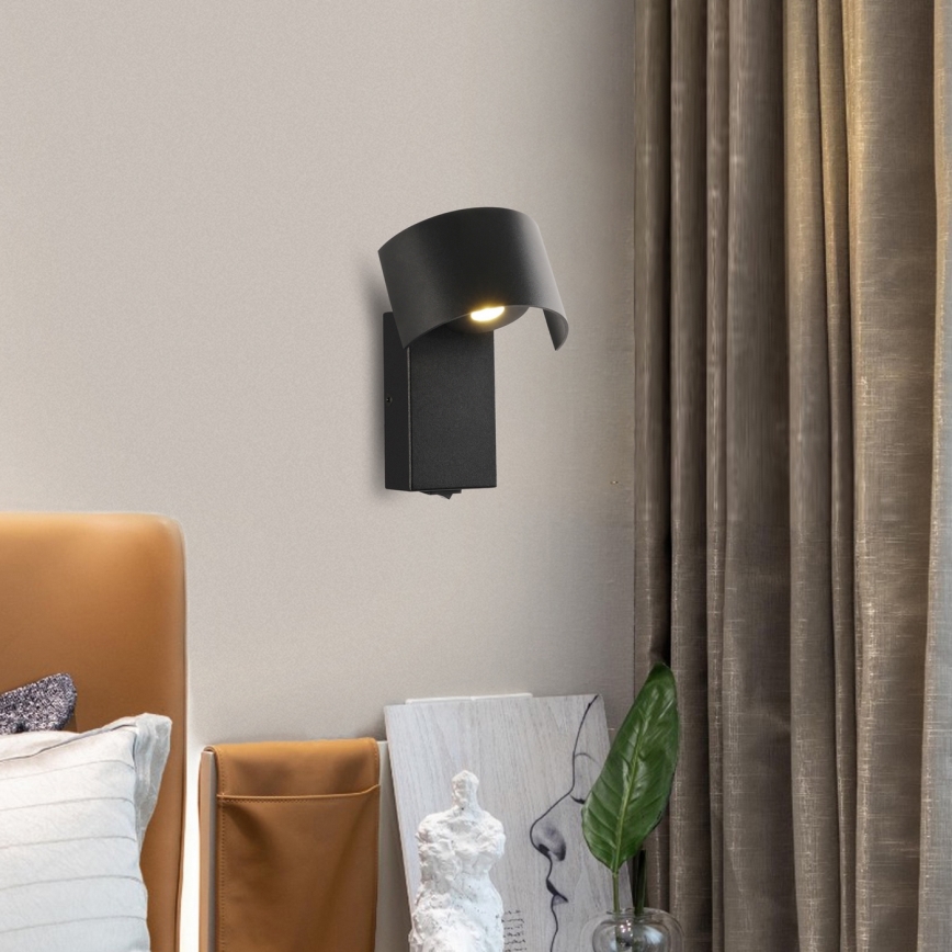 Brilagi - Lampe murale VASTO LED/3W/230V noir