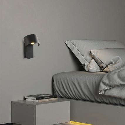 Brilagi - Lampe murale VASTO LED/3W/230V noir