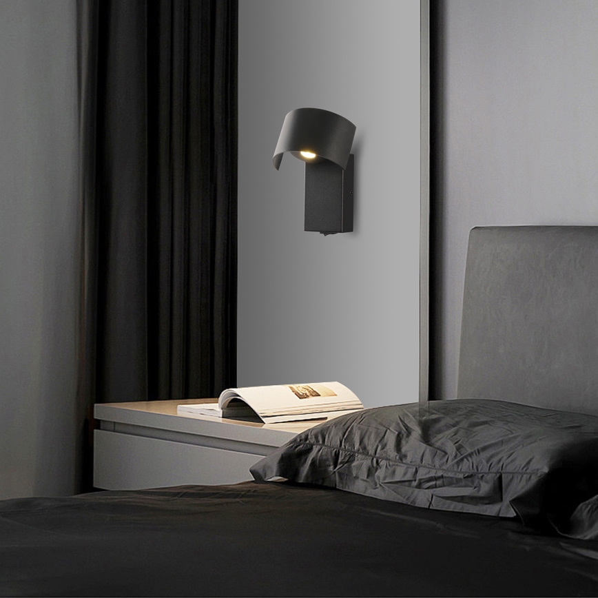 Brilagi - Lampe murale VASTO LED/3W/230V noir