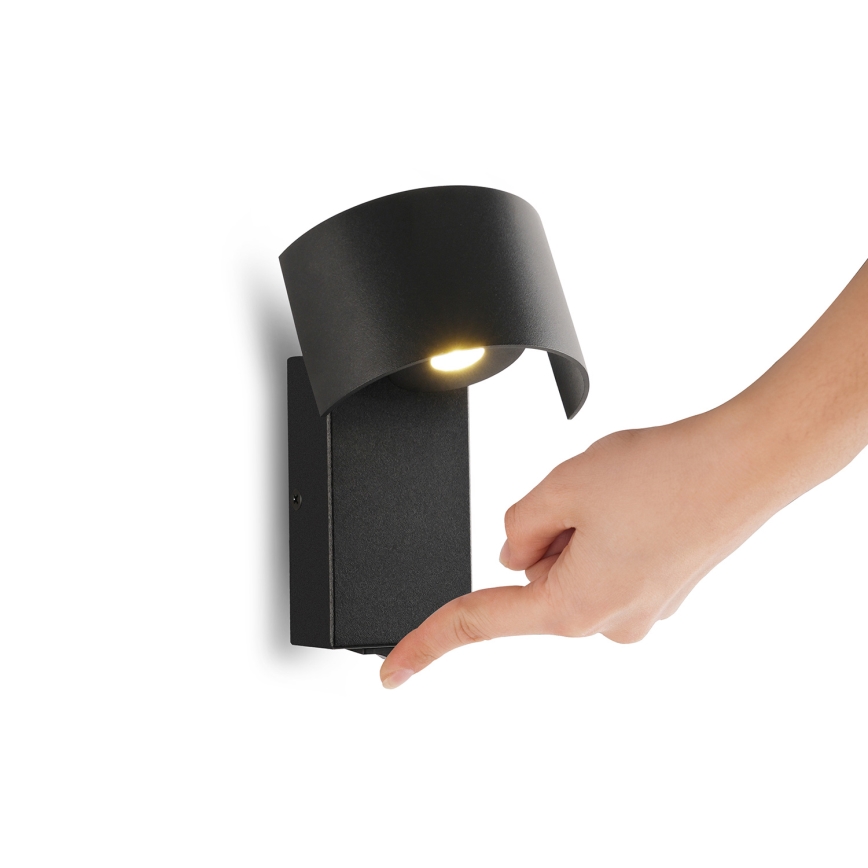 Brilagi - Lampe murale VASTO LED/3W/230V noir