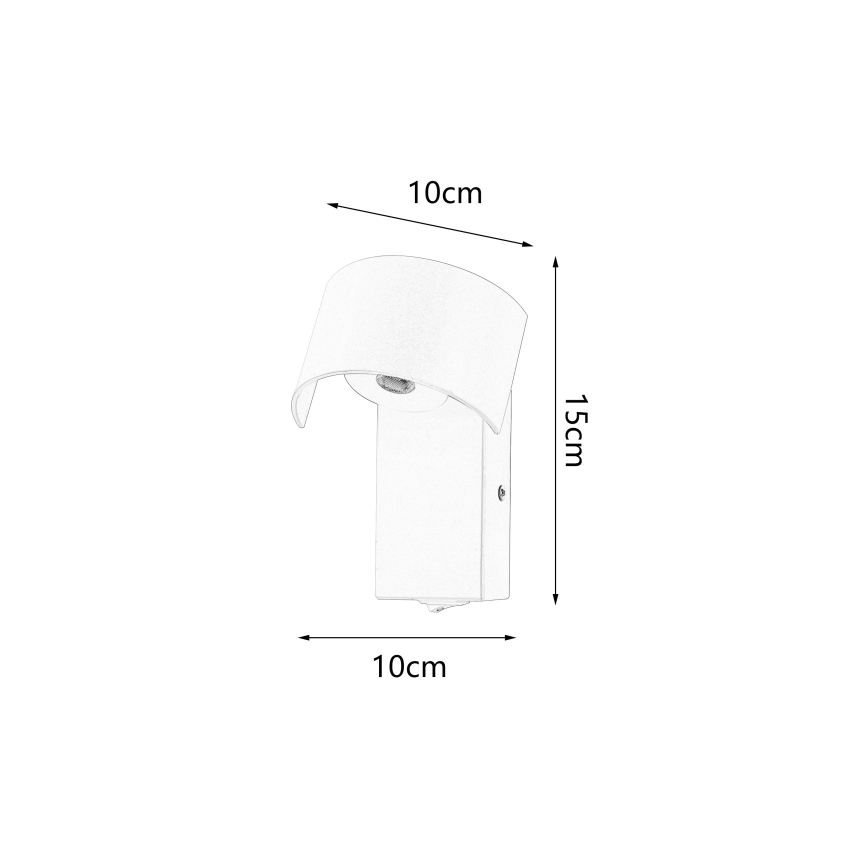 Brilagi - Lampe murale VASTO LED/3W/230V noir