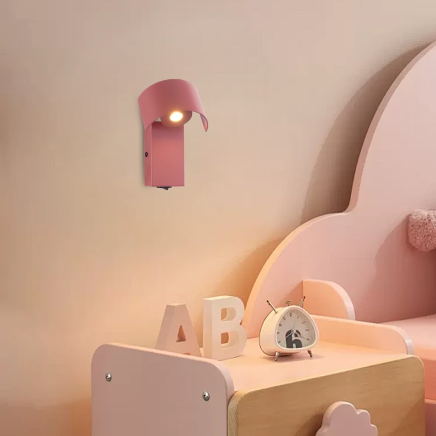 Brilagi - Lampe murale VASTO LED/3W/230V, rose