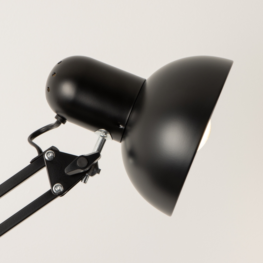 Brilagi - Lampe sur pied orientable TASKER 1xE27/60W/230V 184 cm noire