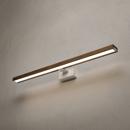 BRILAGI - 3-in-1 LED-spiegelverlichting voor de badkamer WOODY MIRROR LED/15W/230V 80 cm IP44 wit/eiken-walnoot