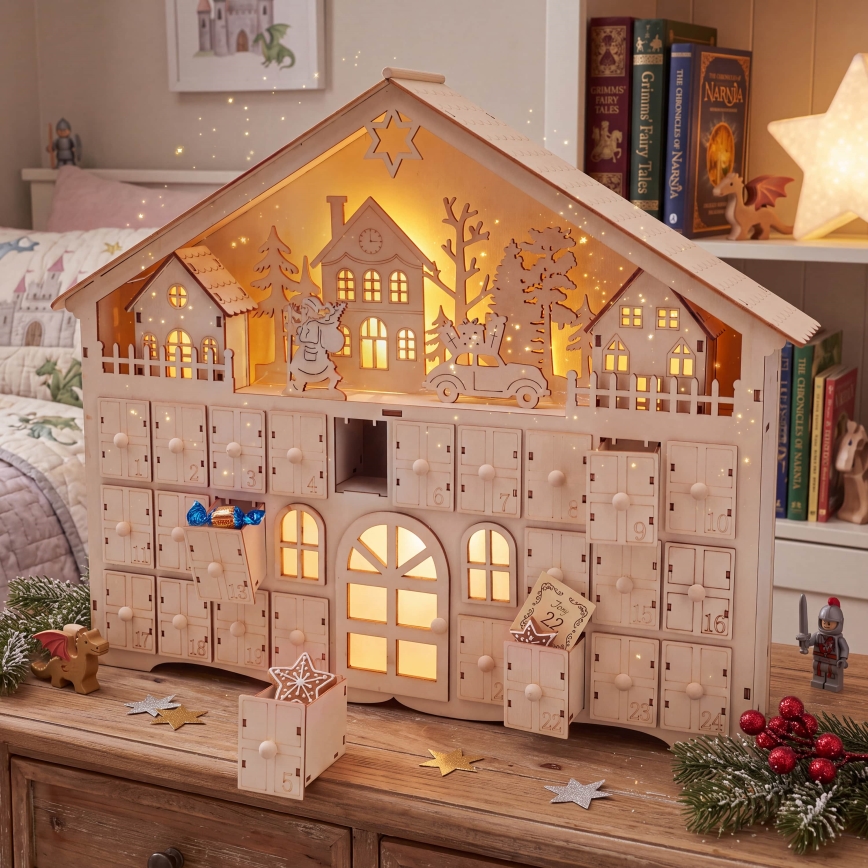 BRILAGI - LED Adventskalender LED/2xAA