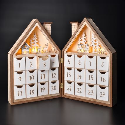 BRILAGI - LED Adventskalender LED/2xAAA