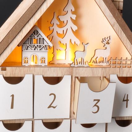 BRILAGI - LED Adventskalender LED/2xAAA