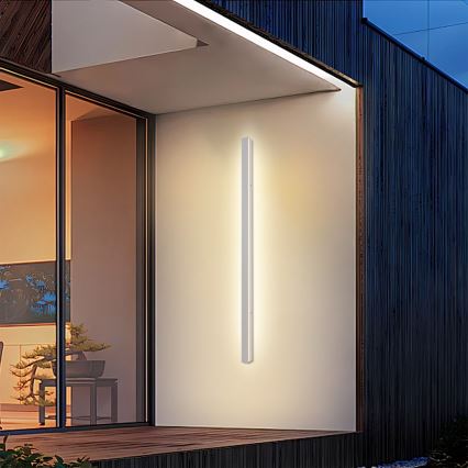 Brilagi - Applique murale extérieure LINEAR LED/32W/230V 3000K IP65 140 cm blanche IRC 90