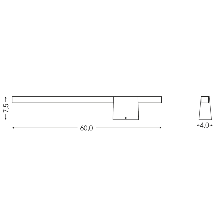 BRILAGI - LED Applique murale d'extérieur VELORA LED/9W/230V 60 cm IP44 noire