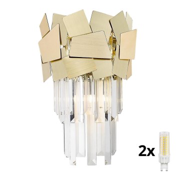 Brilagi - LED Applique murale en cristal MIRAGE 2xG9/42W/230V