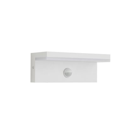 Brilagi - Applique murale d'extérieur LED avec détecteur TESSI LED/10W/230V blanche IP54