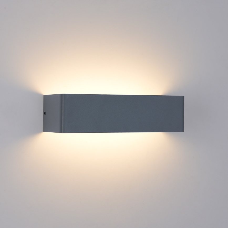 Brilagi - Applique murale extérieure DONNANI LED/12W/230V 30 cm anthracite IP44