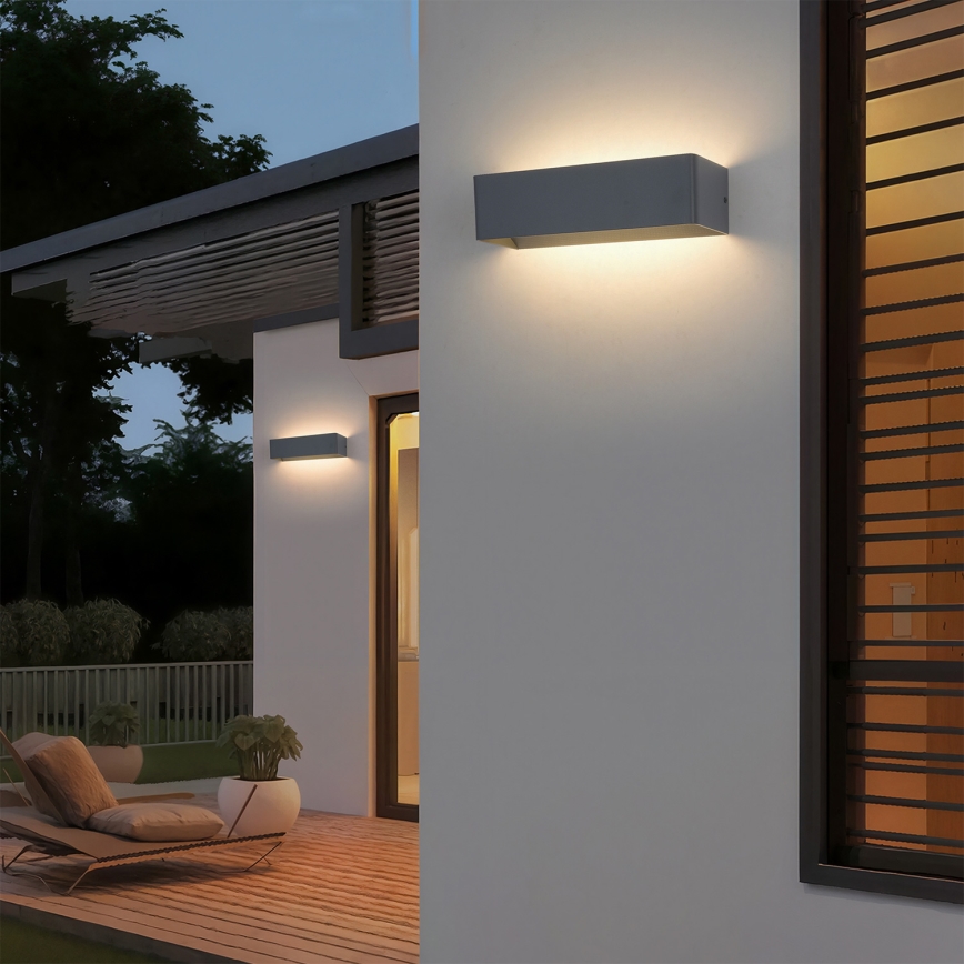 Brilagi - Applique murale extérieure DONNANI LED/12W/230V 30 cm anthracite IP44